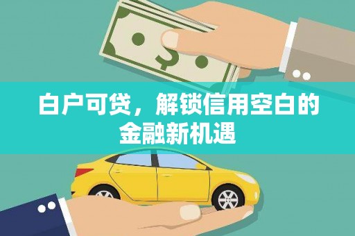 游仙白户可贷，解锁信用空白的金融新机遇