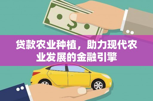 游仙贷款农业种植，助力现代农业发展的金融引擎