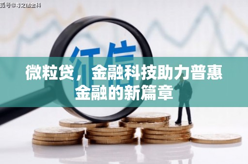 游仙微粒贷，金融科技助力普惠金融的新篇章