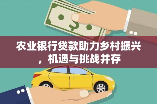 游仙农业银行贷款助力乡村振兴，机遇与挑战并存